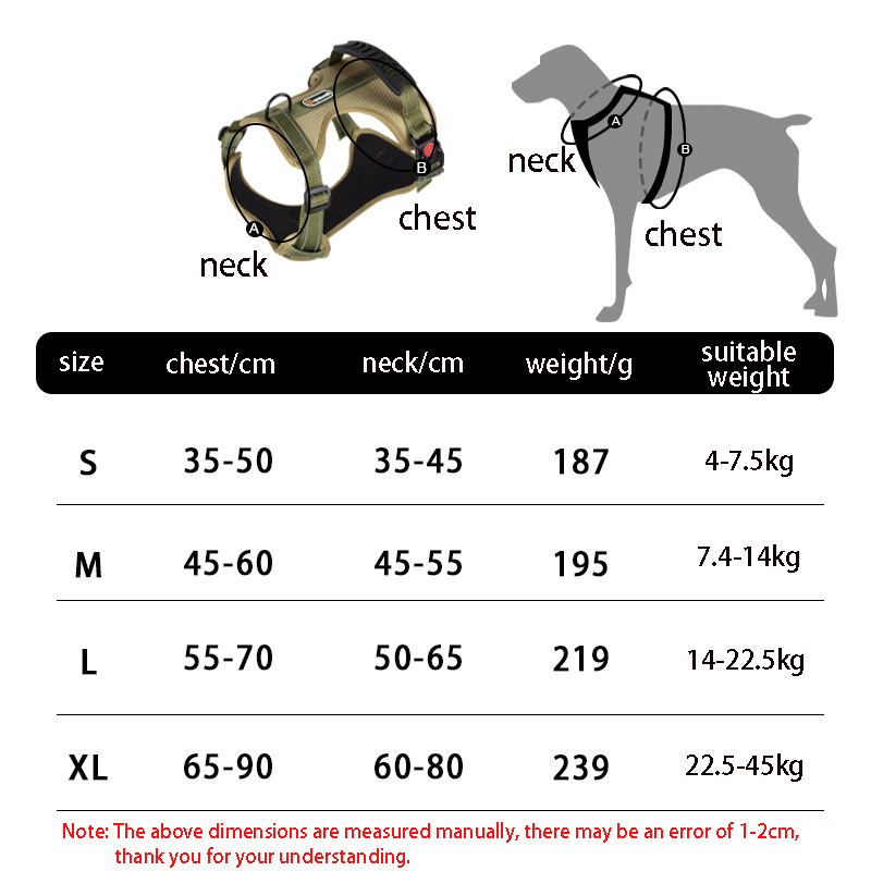 No Pull Harness Breathable Sport Harness with Handle-Dog Harnesses Reflective Adjustable for Medium Large Dogs,for Easy Control