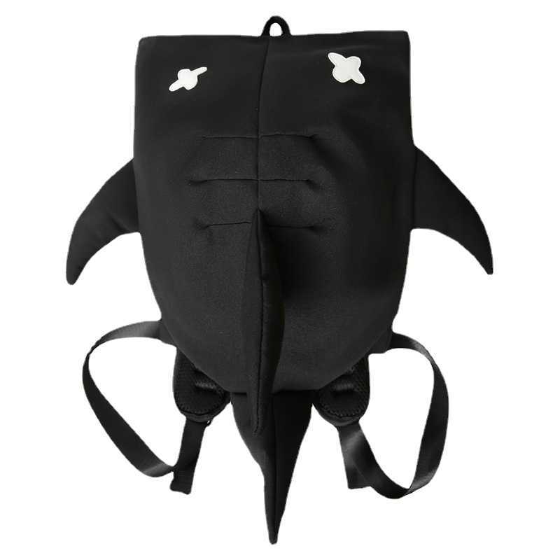 Funny Shark Backpack Female Casual Male Couple Class Shopping Outdoor Trendy Travel Small Backpack 240915