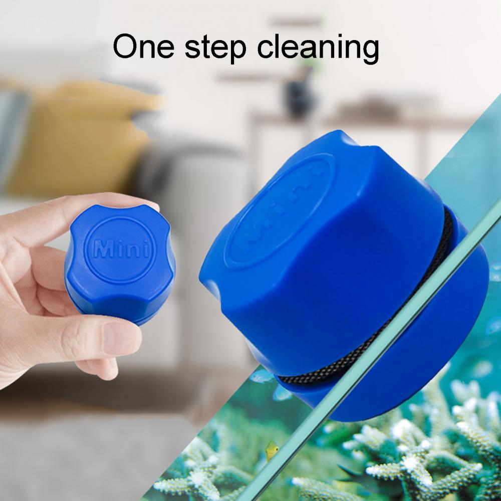 Mini Magnetic Aquarium Fish Tank Algae Glass Cleaner Scrubber Sponge Clean Brush Plastic Sponge Accessories Tool