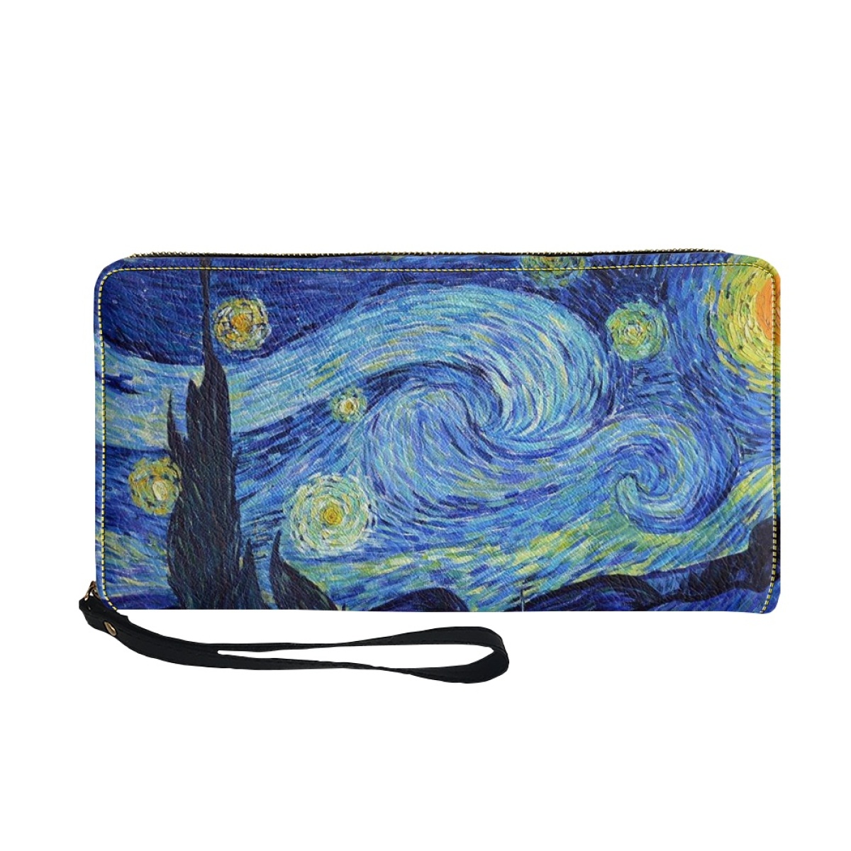 Van Gogh Oil Painting Fashion Women Wallets Multi Card Organizer Female Purse Party Clutch Billeteras for Teen Girls Phone Bag