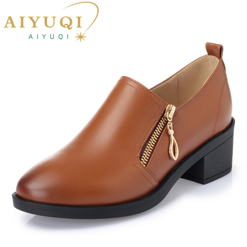 Shoes women 2024 autumn new genuine leather women shoes plus size ladies shoes fashion business dress women shoes