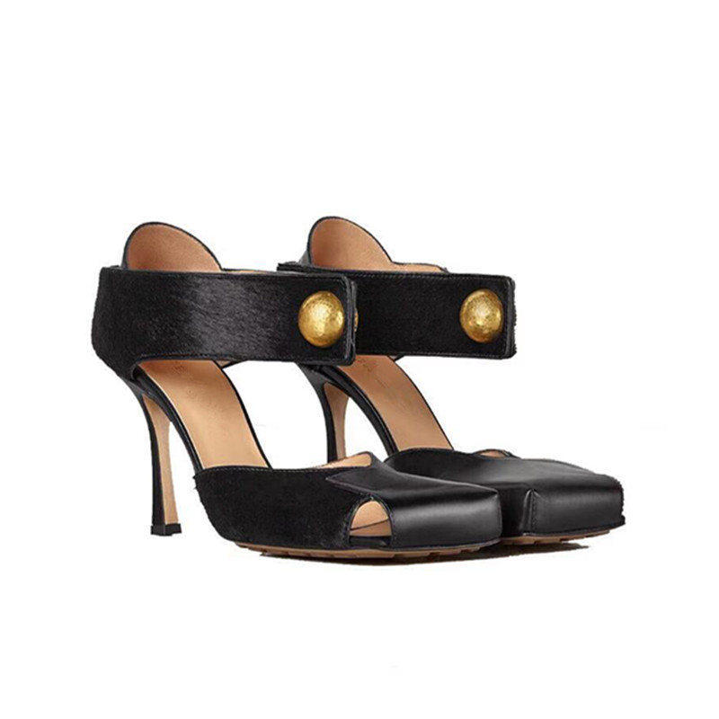 2023 23fa3 New Fashion New Autumn Pumps Square head High Heels Shallow Women's Sandals Shoes for Women atos Mujer