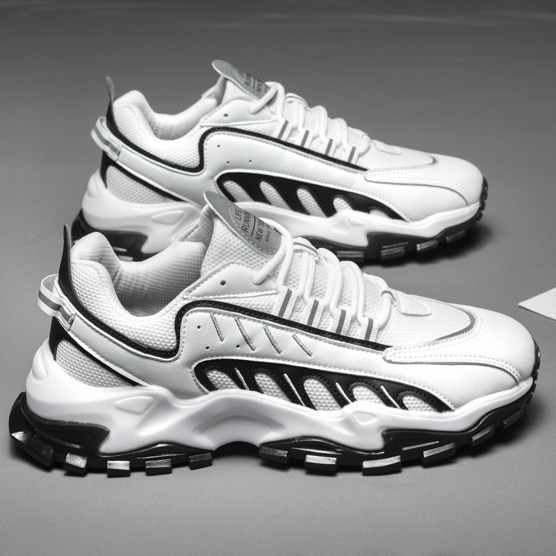 New Large Size Retro Men's Sports Shoes Autumn Thick-soled Trend Old Shoes Youth Lace-up Fashion Men's Shoes