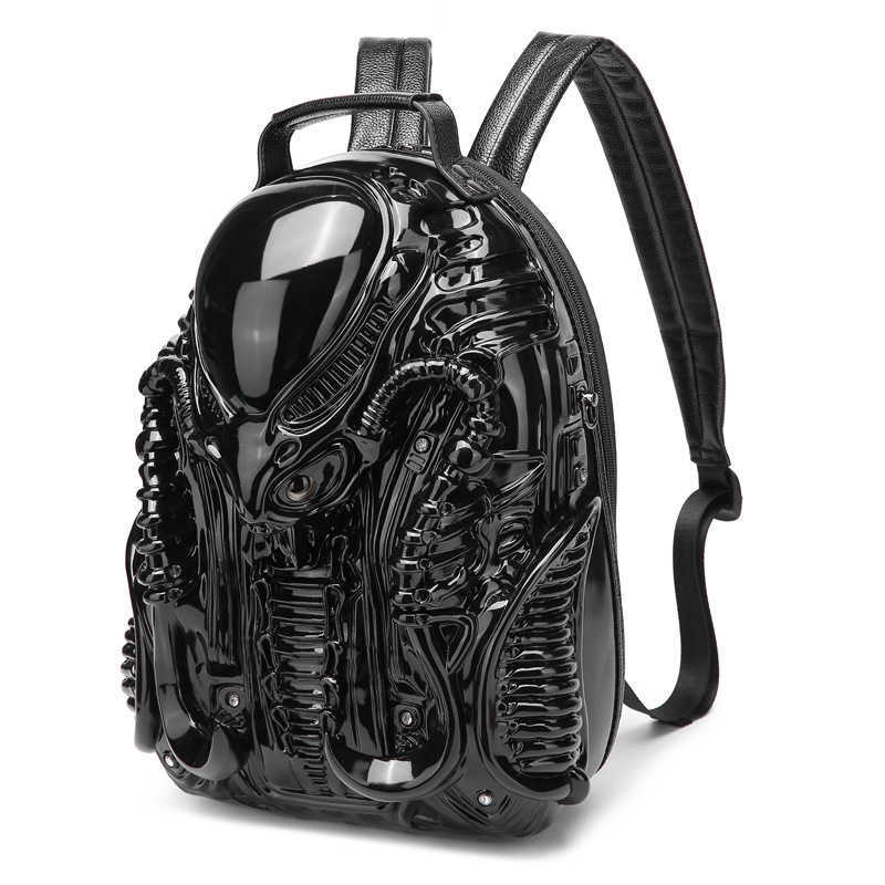 Creative Design Alien Backpack Cyberpunk New Trendy Backpack Unisex 240915