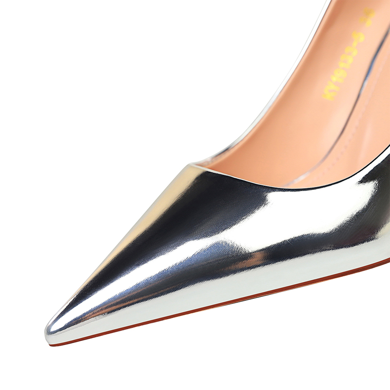 BIGTREE Shoes 2023 Sexy Kitten Heels Women Pumps Patent Leather Stiletto Heels Women Wedding Shoes Female Pumps Plus Size 43
