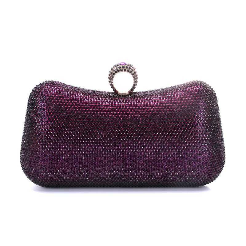 CMM Women s Rose Gold Stones Evening Clutch Bag Party Purse Luxury Wedding Clutches for Bridal Crystal Phone Purses Ladies Handbag 240902