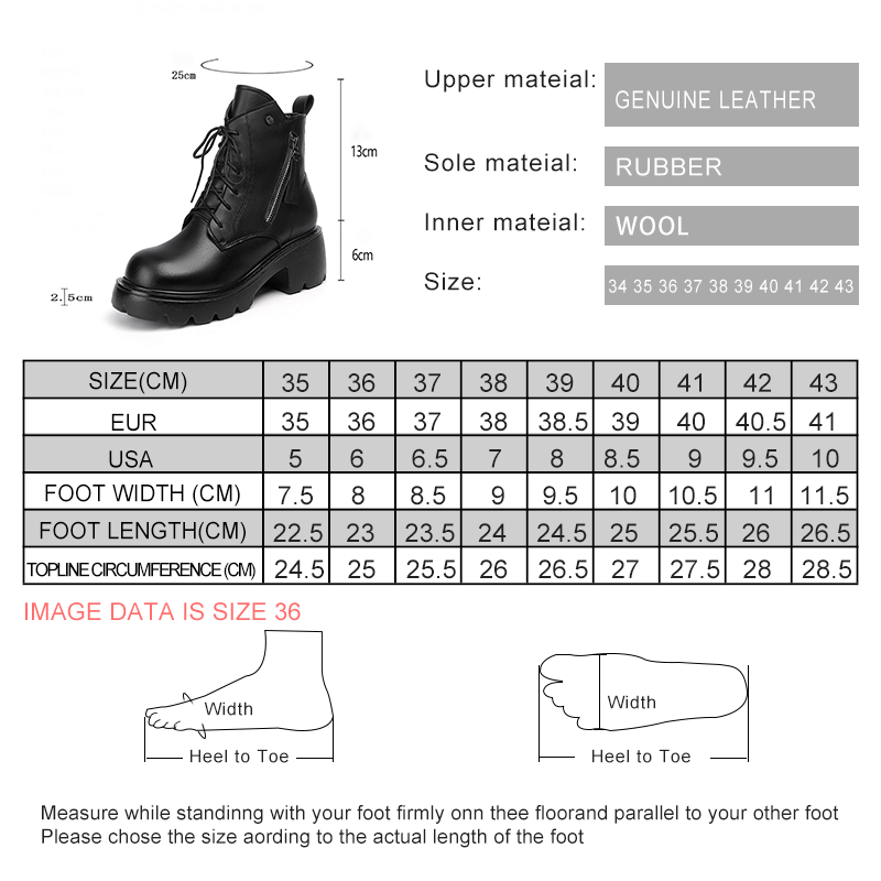 AIYUQI Women Boots Winter Warm Wool Genuine Leather Riding Boots Ladies Fashion Short Boots Women High Heel Women Ankle Boots