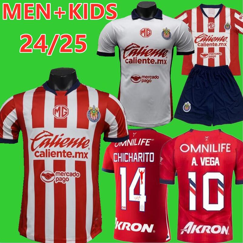 24 25 Chivas de Guadalajara Soccer Jerseys 2024 2025 LIGA MX C. COWELL A.ZALDIVAR CALDERON J.MACIAS CHICHARITO A.VEGA Men Women kids kit football shirt 999