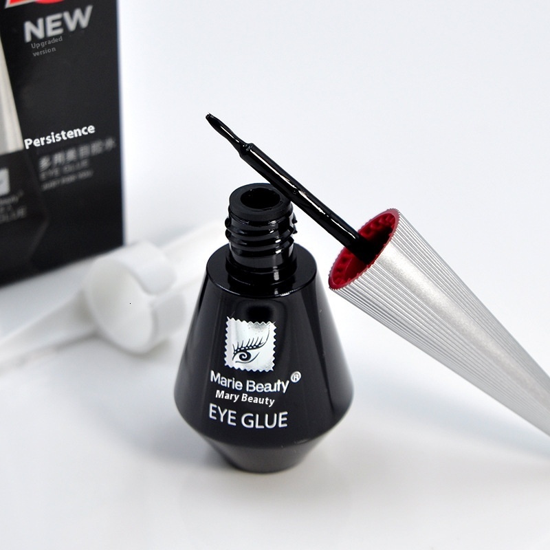 Premium Mary Beauty Black Fake Eyelashes - Hypoallergenic, Strong Bonding Formula, Instant Drying Technology, Removable Use
