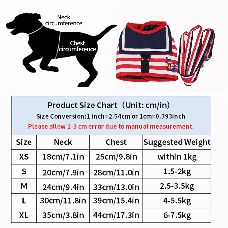 Pet Dog Vest Harness Leash Dog Chest Strap Clothes Necktie Traction Rope Puppy Cat Collar Adjustable Outdoor Walking Accessories