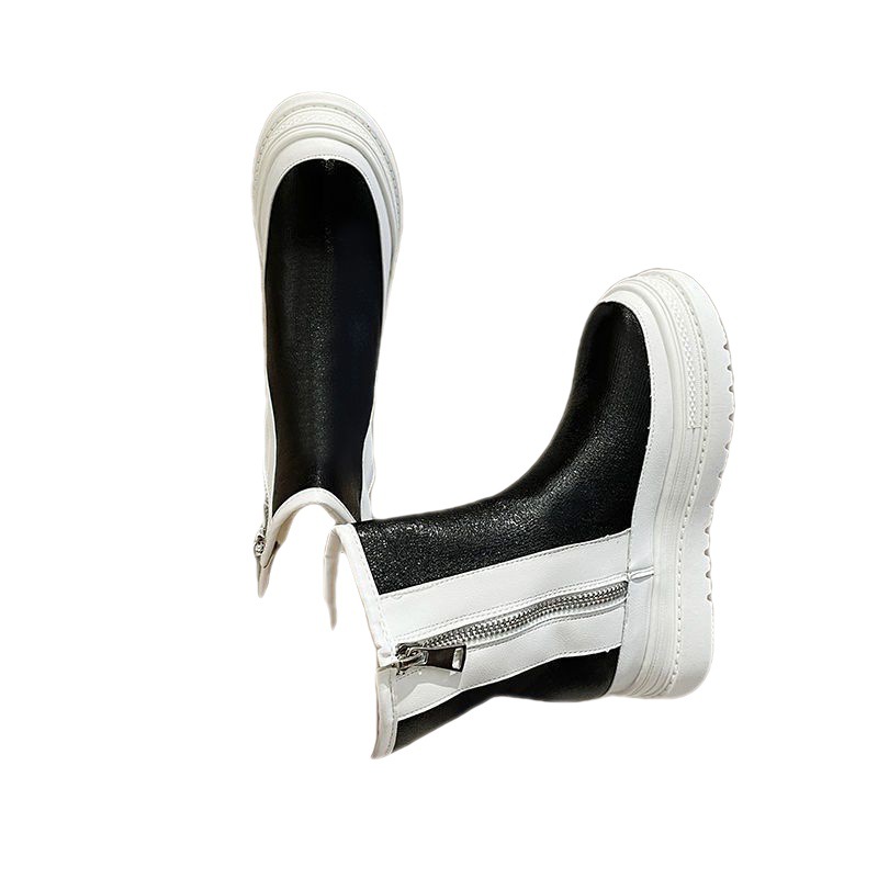 Snow Women Waterproonti-slip Winter Shoes Thick Sole Plaforms Ankle Boot Plush Warm Cotton Shoe Side Zip Women's Boots