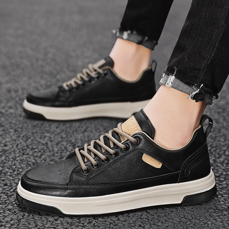 2022 Spring New Low-top Leather Waterproof Sports Shoes Outdoor Tooling Labor Insurance Casual Trend Men's Shoes