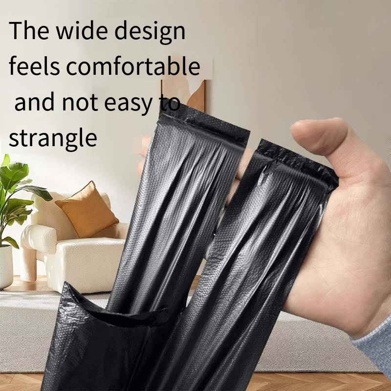 Garbage bag Portable vest thickened dormitory disposable living room kitchen black plastic bag wholesale garbage bag | 300 pcs | 45*60cm