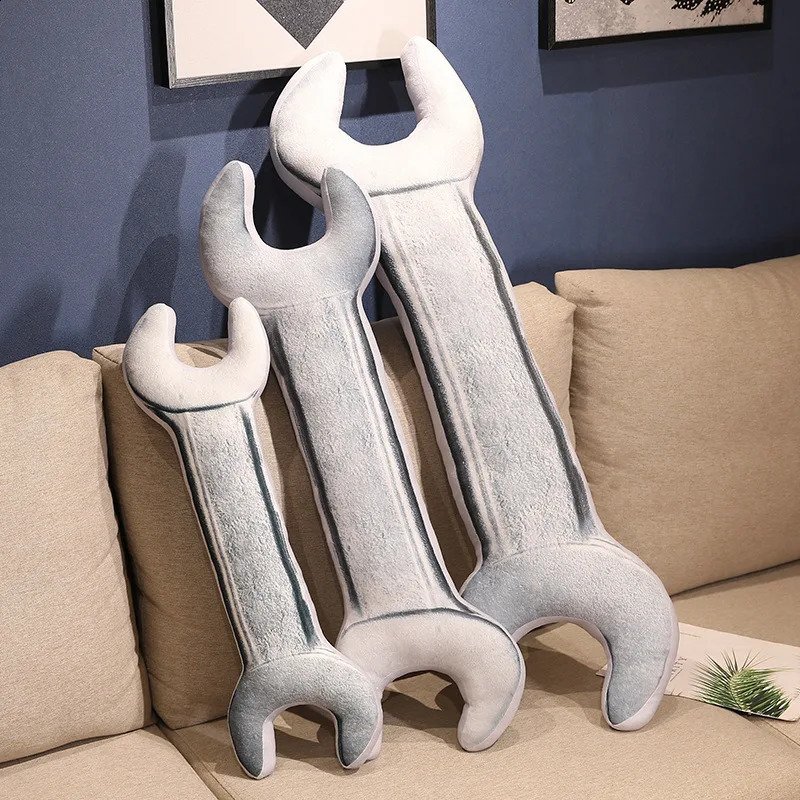 Creative Simulation wrench long pillow wrench plush toy filling doll sleeping pillow fun home decoration birthday gift 240902