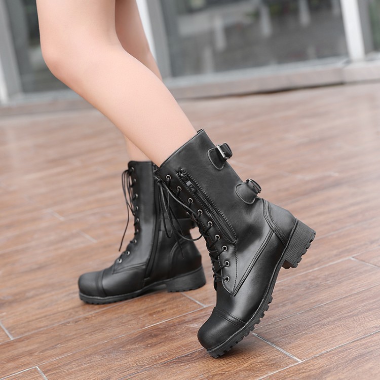 Winter Warm Fur Knee Womens Snow Boots High Heels Side New Zipper Female Shoes Black Brown Green Large