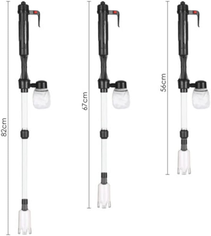 Powerful Suction Aquarium Electric Syphon Operated Fish Tank Sand Washer Vacuum Gravel Water Changer Siphon Filter Cleaner