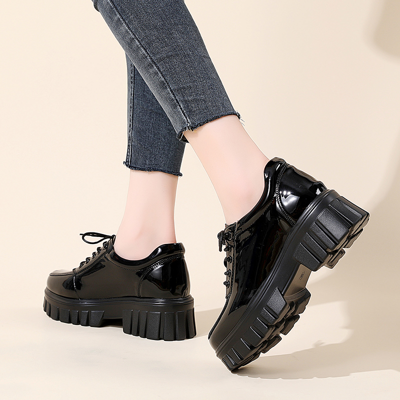 Casual Wedge Sneakers for Women - Lace-Up Designer Flatform Loafers 4 LaceUp Flatm