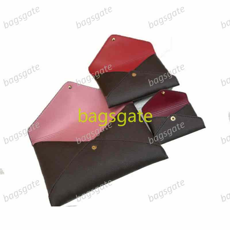 Womens Designer Clutch Bag Luxurys Pochette Kirigami Wallets Brown Flower Letter Big-size Card Holders High-quality Female Fashion Coin Purse 3 Pieces-in-1 Bags