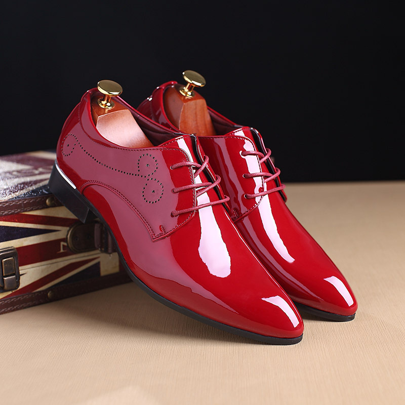 High Quality Men Formal Shoes Men Oxford Leather Dress Shoes Fashion Business Men Shoes Pointed Wedding Shoes K260328