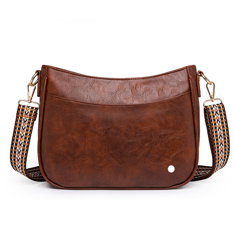 LLLM2301 Women PU Shoulder Bag Women Retro Lady Underarm Bag Portable Crossbody Handbags With Zipper