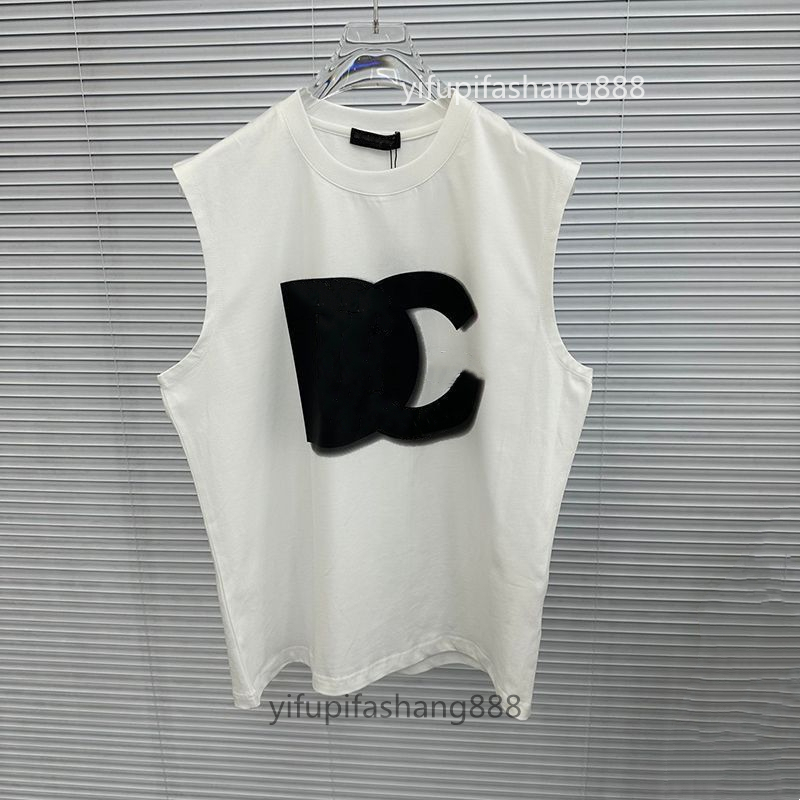 Men t shirt designer t shirt sleeveless vest womens Clothing taly uomo Clothing Milan wholesaler summer breathable luxury Round neck men loose Plus size tops tees
