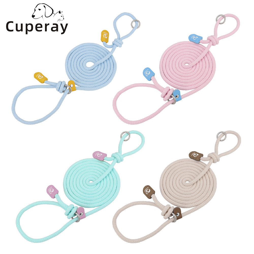 Dog Leash Rope Slip Lead,Durable Nylon Puppy Leash-Heavy Duty Colorful Adjustable Training Pet Leash for Small Medium Large Dogs