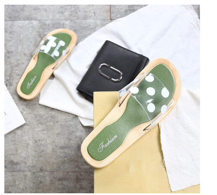 2025 NEW Women s Summer Flat Slippers Light Casual Women Flip ps Outdoor Slides Fashion Dots Ladies Beach Sandals atillas De Mujer e