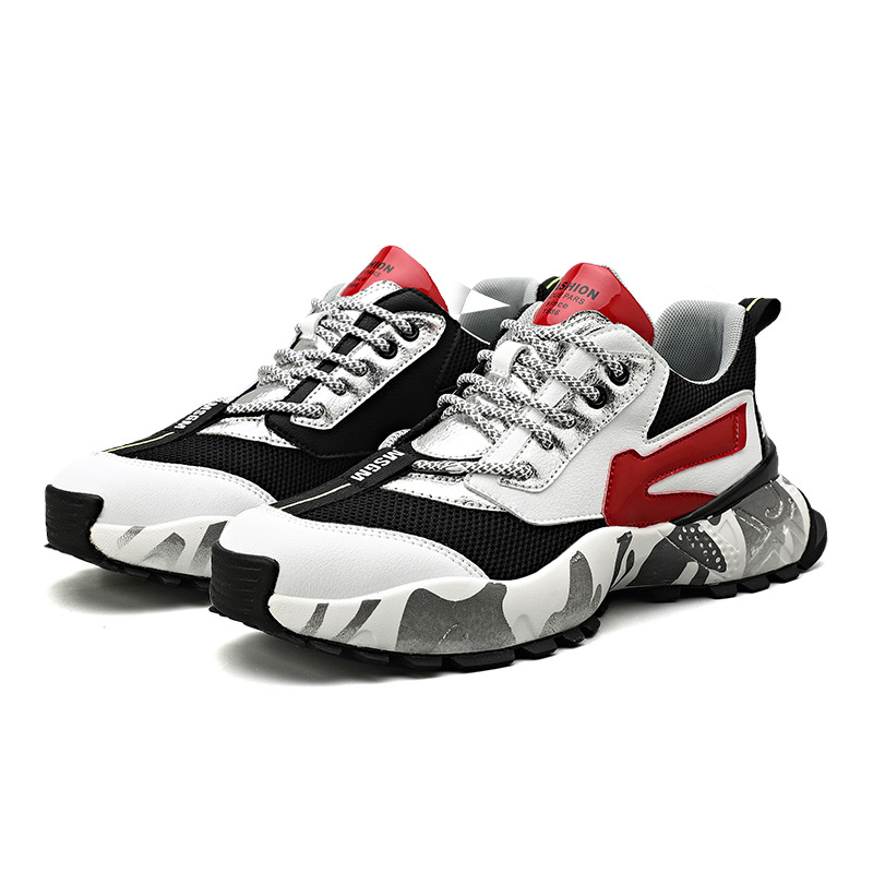 2021 New Hot Trendy Men's Sports Shoes Men's Shoes Breathable Mesh Trendy Shoes Korean Version of The Running Casual Shoes