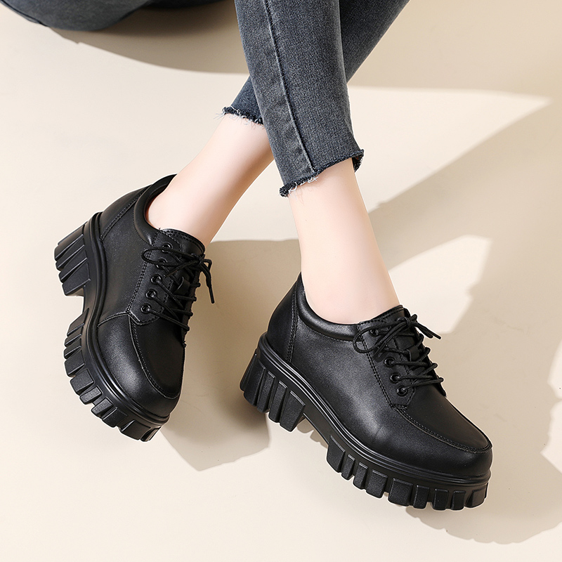 Casual Wedge Sneakers for Women - Lace-Up Designer Flatform Loafers 4 LaceUp Flatm