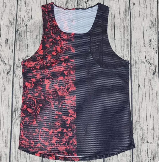 Man Seamless Marathon Fast Running Sport Vest Running Top Track Field Singlet 211120