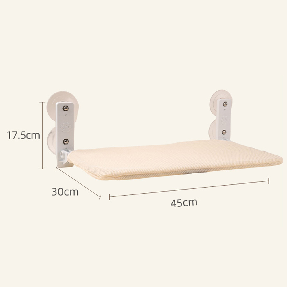 Foldable Hanging Window Hammock With Strong Suction Cups Cat Hammock For Indoor Cats (45 x 30cm)