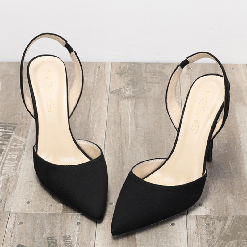 toe c4537 sgback Pointed Solid ck pumps women office New ankle elastic band single woman stiletto high heels shoes female 2020
