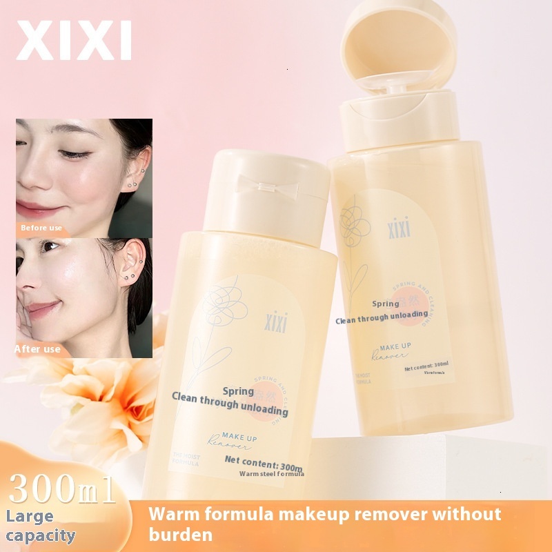 Non-Stimulating Xixi Waterproof Makeup Removing Fluid Perfect for Efficient Cleaning of Eyes, Lips, and Skin