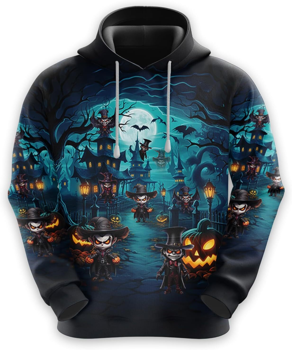 Hoodie For Mens Womens Funny Pumpkins Men Sweatshirt Pullovers, Halloween Night Casual Graphics Fleece Pockets S02 Graphic Hoodies Free shipping