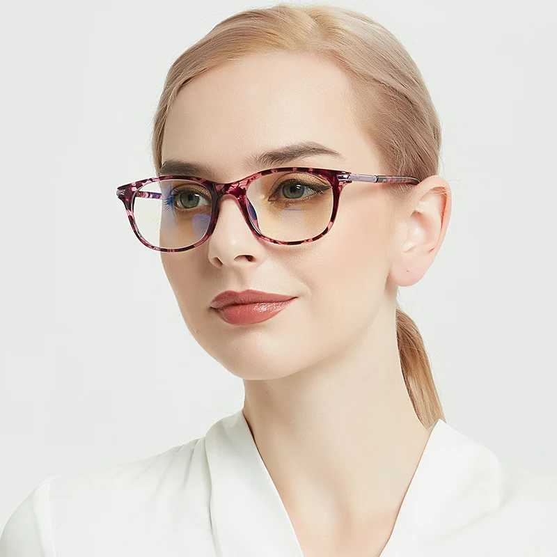 SHINU Photochromic Reading Glasses Womens Close Reading Glasses Magnifying Glasses Reading Blue Light Computer Glasses M240902