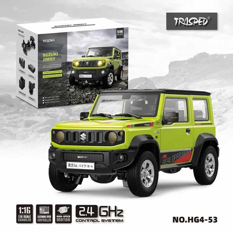 1/16 JIMNY RC Car Rock Track LED Light Silation Sound Off road Climbing Truck RTR Full Scale Model Childrens Toy Free shipping
