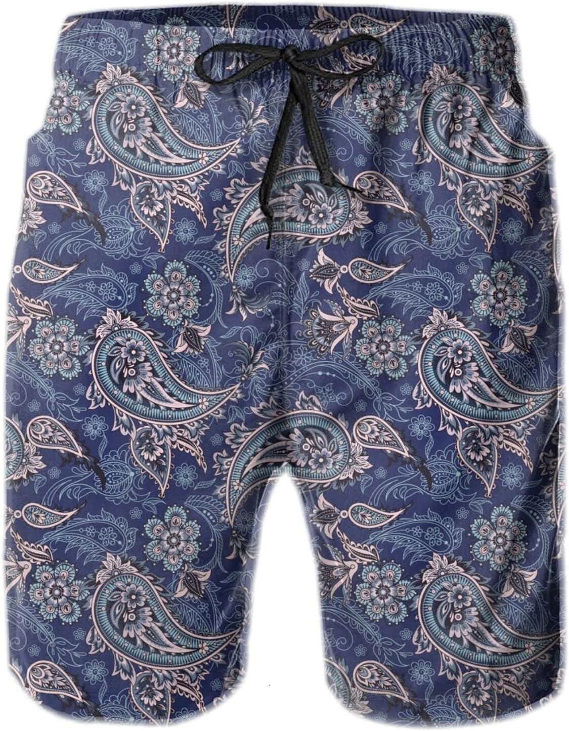 Mens Shorts 3D Printed Pattern Beautiful Print Swim Trunks Quick Dry Fashion Beach Board Swimwear