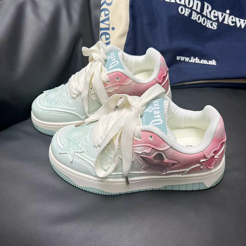 Versatile Star Sports & Leisure Sneakers: Breathable Mesh Fabric, Non-Slip Sole 0114