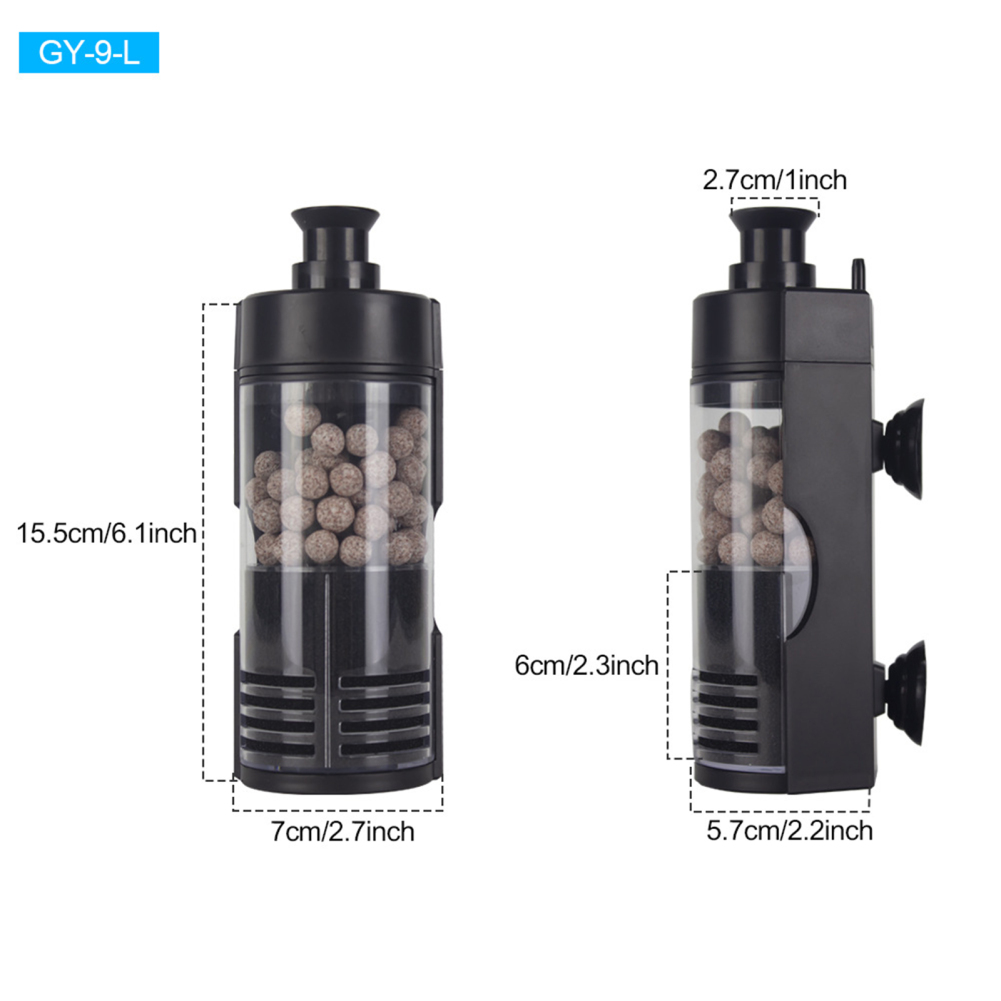Fish Tank Sponge Filter Aquarium Filter Sponge Fish Tank With Filtering Bubble Stones Mini Water Purification Circulating Filter