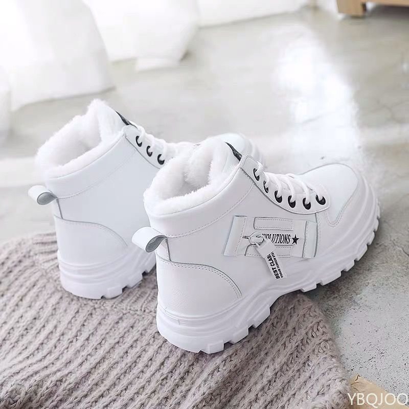 Winter Ladies Shoes Lace up Women Sneakers Snow Ankle Boots Waterproof Warm Platform Botas woman footwear botas de mujer 75d3