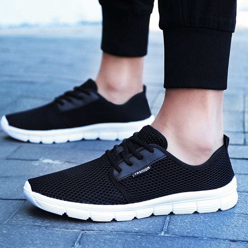 2021 men's summer new casual woman lightweight large size outdoor sports Beach NEW shoes couple mesh 48 yards 47 gray