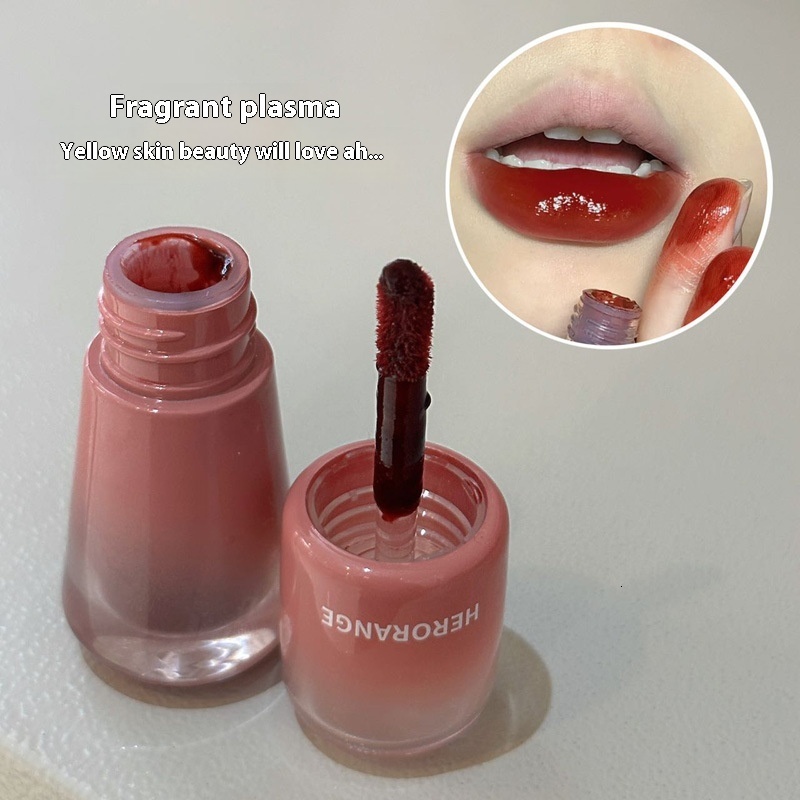 HERORANGE Lip Gloss with lasting color moisture retention, not easy stick to cup water and mirror finish lip gloss