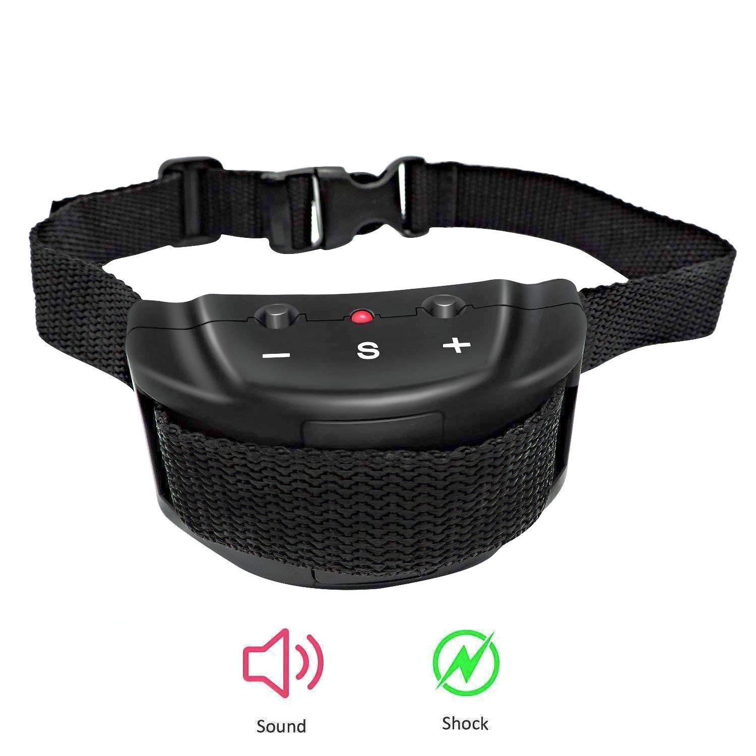2020 Original Automatic Dog Anti Bark Collar Electric Shock, Vibration and Sound Sensor, 7 Intensities Upgrade no battery no box