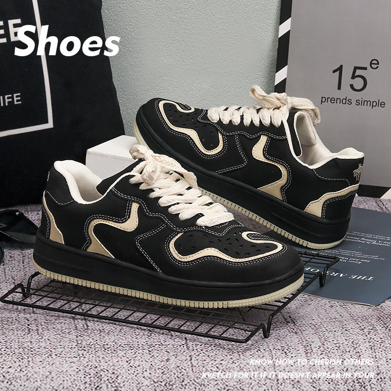 Men's & Women's Trendy Splicing Hong Kong Style Chunky Platform Casual Shoes 36-44