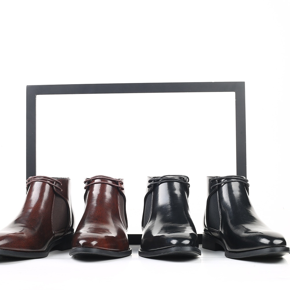 Fashion Men's Short Vintage Classic Boots Men Ankle Boot Mens Casual Leather Shoes Flats Plus Sizes f62f s