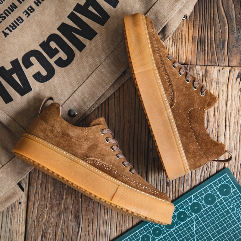 Brand Fashion New Suede Outdoor Simple Casual Thick Soled Sneakers Men's Retro Oxford Shoe Shoes fe01 s