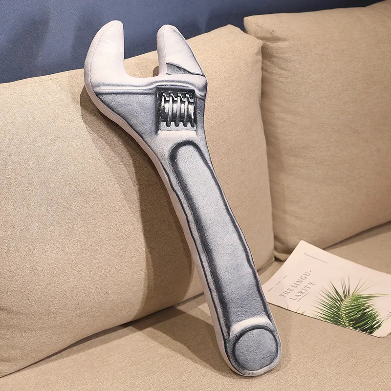Creative Simulation wrench long pillow wrench plush toy filling doll sleeping pillow fun home decoration birthday gift 240902