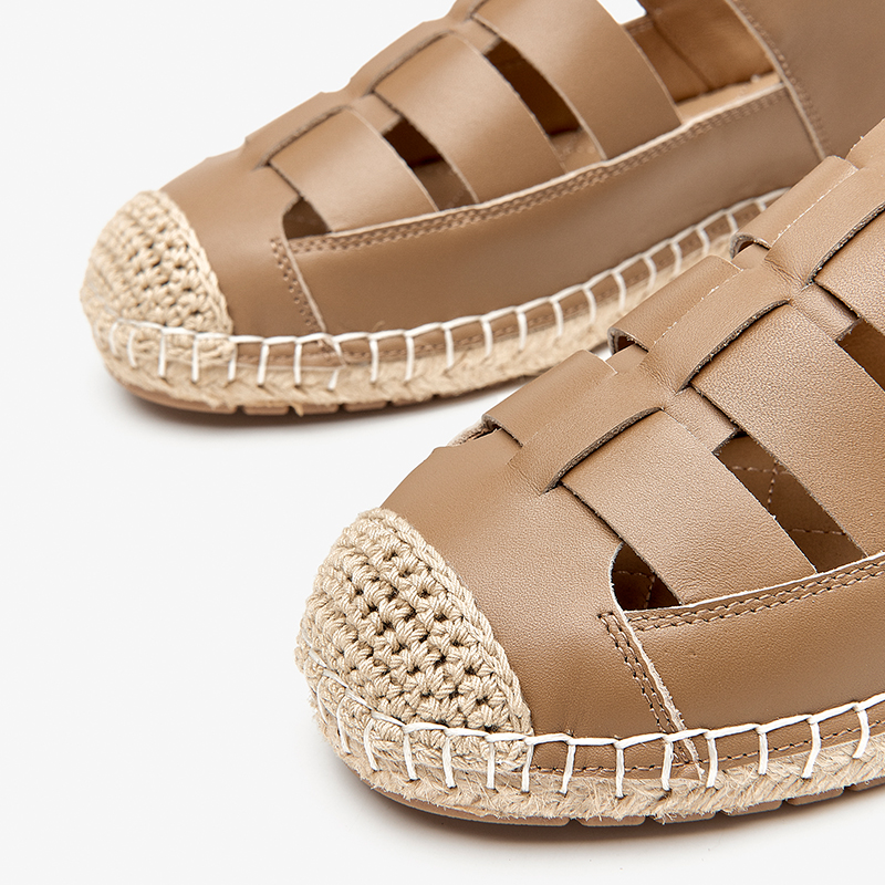 Gladiator BeauToday Sandals Women Cow Leather Cover Heel Buckle Strap Sewing New Flat with Summer Female Shoes Handmade 23006 96e8