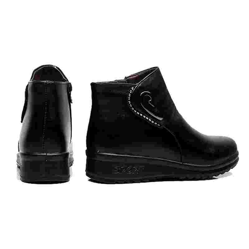 new Winter mother Fashion shoes middle-aged cashmere warm snow boots large size pregnant women flat cotton bootsiio a9d9 iio