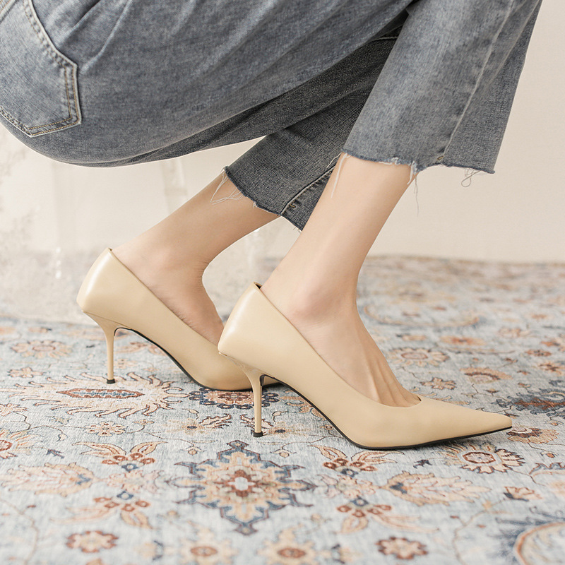Sexy New Women Pumps Fashion Office Pointed Toe Basic High Heels Ladies Stilettos Work Wedding Party Shoes 35bd